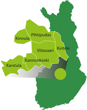Viita Forest Oy:n toimialue on Keski-Suomessa